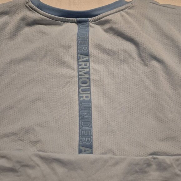 Under Armour womens Large short sleeve light blue shirt tags removed check meas. - Picture 3 of 3